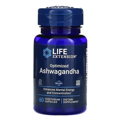 Life Extension I Ashwagandha Optimizada I 60 Veg Caps Sabor Sin Sabor
