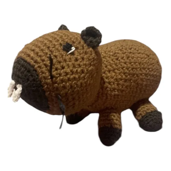 Peluche Capibara/ Capincho/ Crochete Marrón