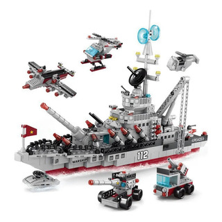 Blocos De Montar Navio De Guerra Brinquedo Embarcação 8 Em 1 Blocos De Montar Navio De Guerra Brinquedo Embarcação 8 Em 1