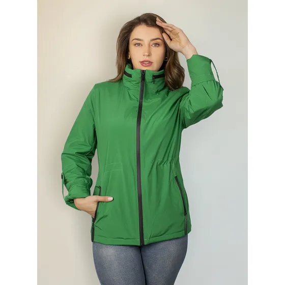 Chamarra Mujer Rompevietos Con Capucha Ny8596lr Greenlander