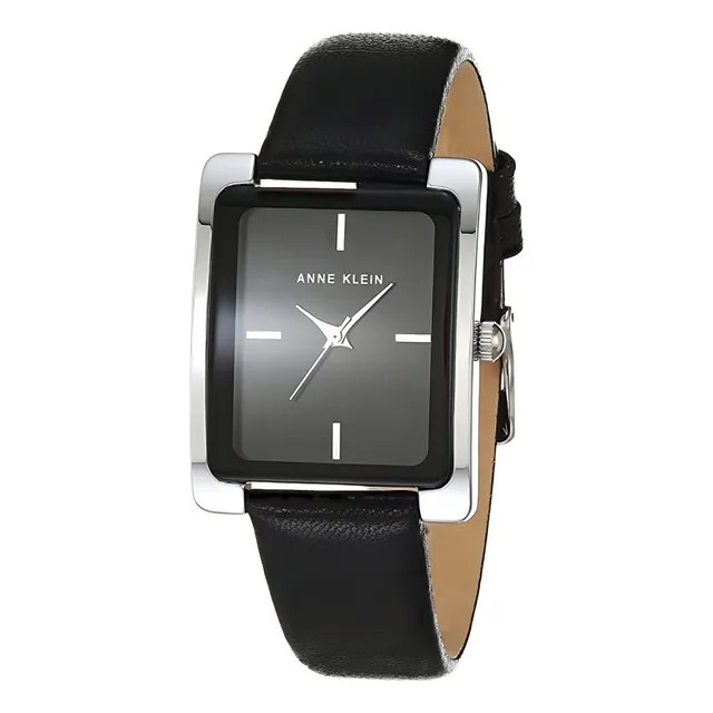 Reloj Anne Klein Correa De Piel 28 Mm Ak/2707bkbk