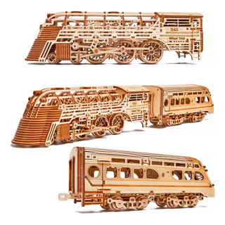Puzle De Madera 3d Wood Trick Atlantic Express Train Para Ad Puzle De Madera 3d Wood Trick Atlantic Express Train Para Ad