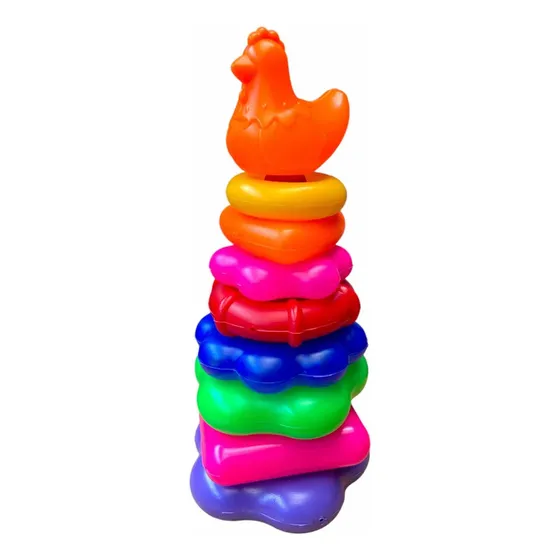 Torre De Aros Donas Encajables Niños Estimulación Temprana