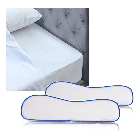 Combo: Protector Colchón Antifluido King + 2 Almohadas Gel O