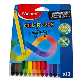 LĂĄpis Cor Maped Color'peps Infinity - 12 Cores LĂĄpis Cor Maped Color'peps Infinity - 12 Cores