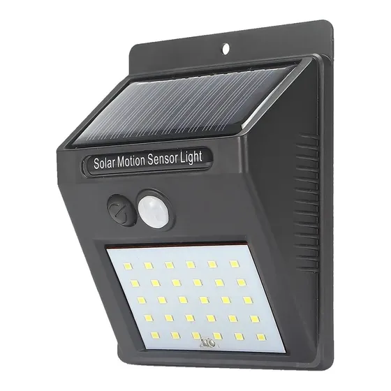Luminária Solar Sensor Movimento 20 Leds Luz Noturna