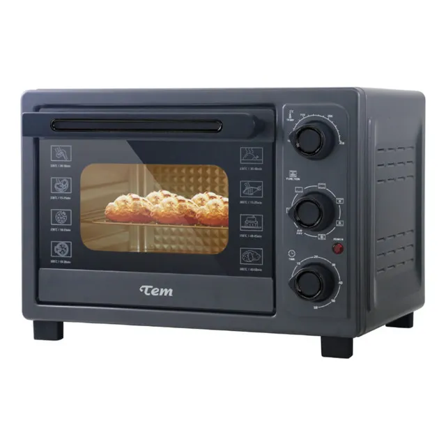 Hornito Eléctrico Cocina Gratina Air Fryer Tem Copacabana Color Negro