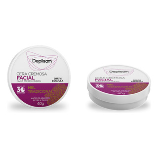 Cera Cremosa Facial Mel Para Microondas Depilsam 40g Cera Cremosa Facial Mel Para Microondas Depilsam 40g