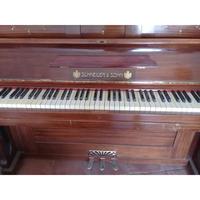 Piano Aleman:schneider & Sohn,muy Buen Estado, Con Banqueta.