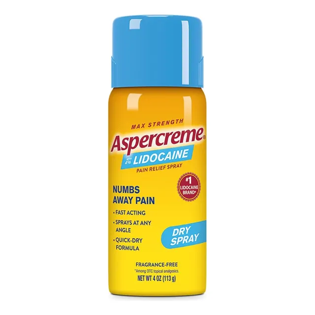 Aspercreme Lidocaina Spray Sin Olor, Para Dolor Muscular Usa