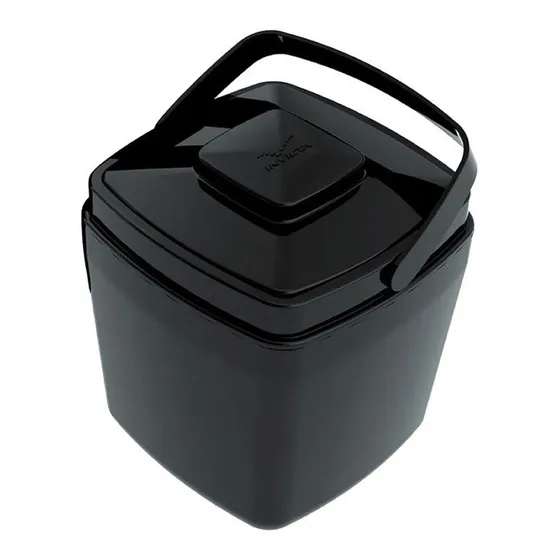 Hielera De Polipropileno Invicta 2.5 Litros Negra Color Negro Liso