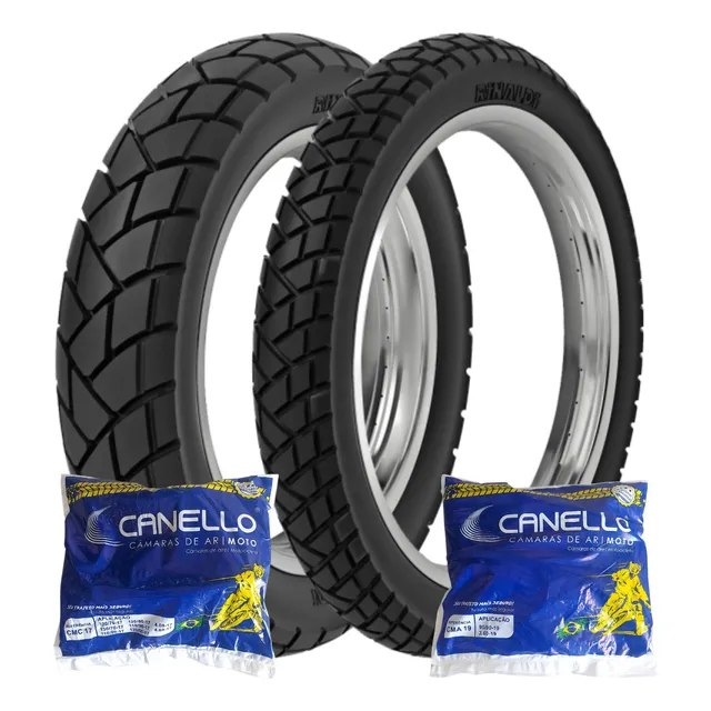 Par Pneu/câmara Bros 150/160 110-90-17 90-90-19  Rinaldi R34