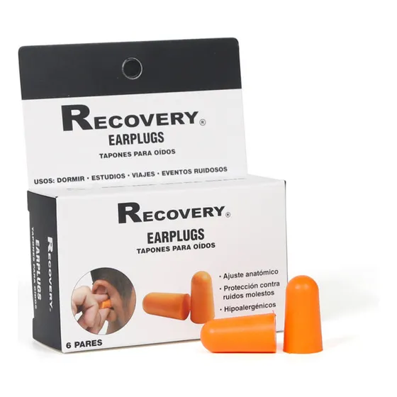 Tapones De Oído Suaves: Silencio Y Confort 12 Unidades Color Naranja