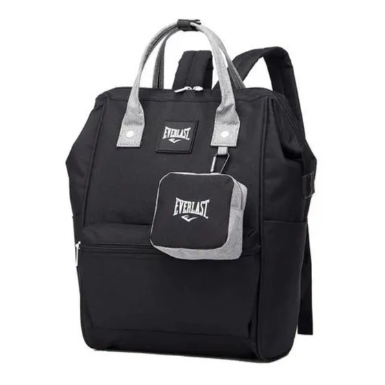 Mochila urbana Everlast 21784 color negro diseño liso 17L