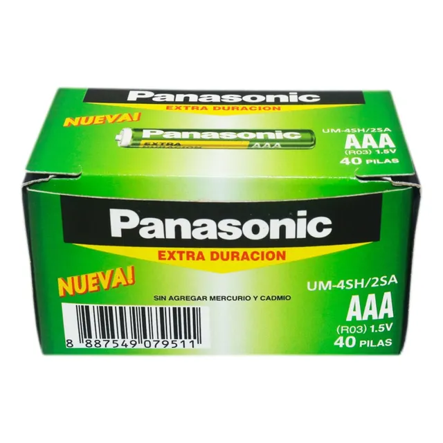 Caja De Pilas Aaa Panasonic 40 Unidades