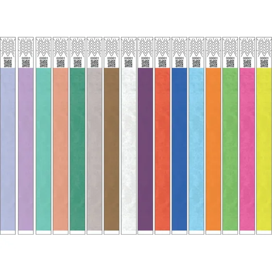 Pulseras Precintos De Tyvek Personalizadas En El Dia X 200 U