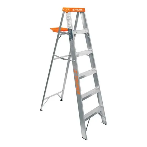 Escalera Aluminio 5 Escalone Tipo Tijera 1.8mt 175kg Truper
