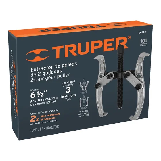 Extractor De Poleas, 2 Quijadas, 6 , Truper 14498