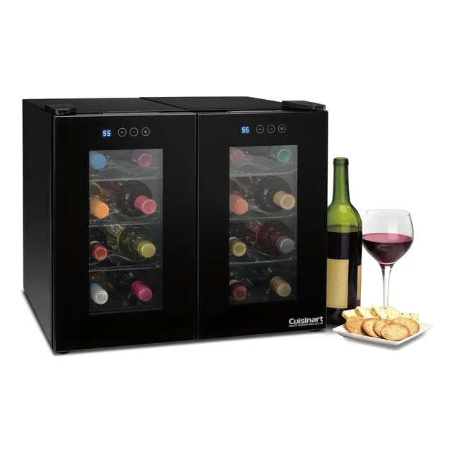 Nevera Vinera Reserva Cuisinart Dual 16 Botellas Vino Táctil