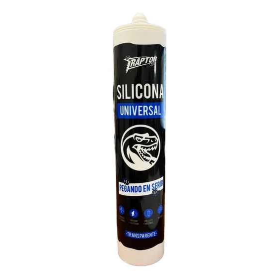 Sellador De Silicona Universal Raptor 280cc Transparente