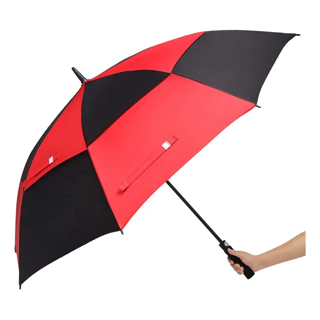 Abccanopy Paragua Doble Rojo Negro Golf