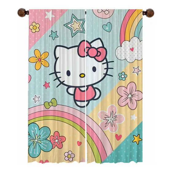 Cortinas De Hello Kitty, Kawaii, Personalisables, Parte 2.