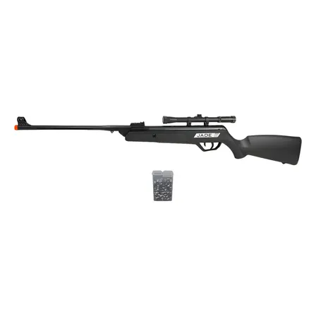 Carabina Espingarda Rifle Pressão Cbc Jade 5.5 + Luneta Preto 5.5 Mm