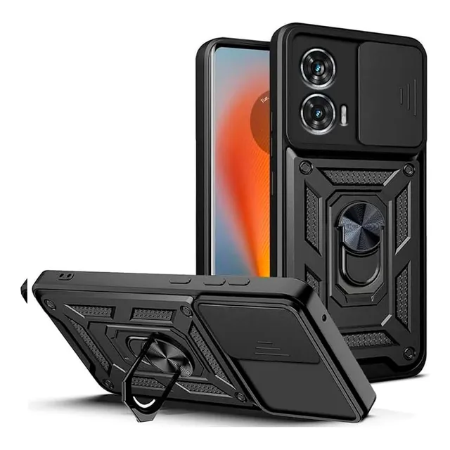 Protector Para Motorola G85 Funda 3 En 1 Negro