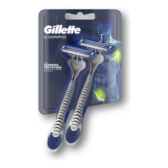 Prestobarba Gillette P/ Cuerpo X2 Unidades