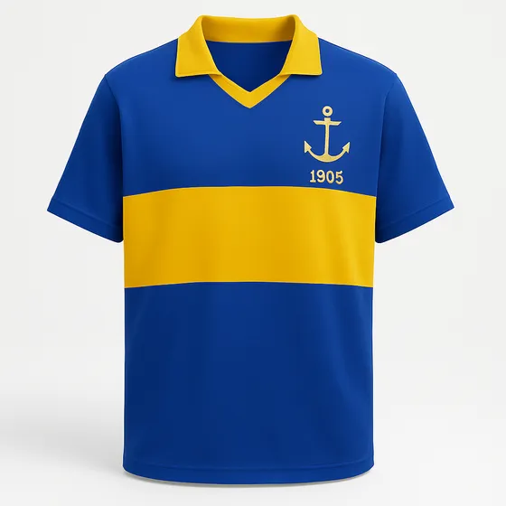 Camiseta Retro Boca Juniors 1905 Conmemorativa Centenario