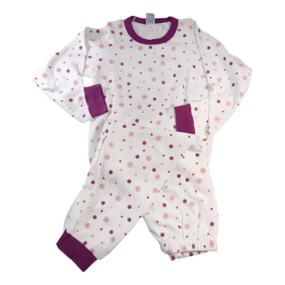 Pijama Para Niña Ovejita - Talla 4 - Blanca Con Estampado