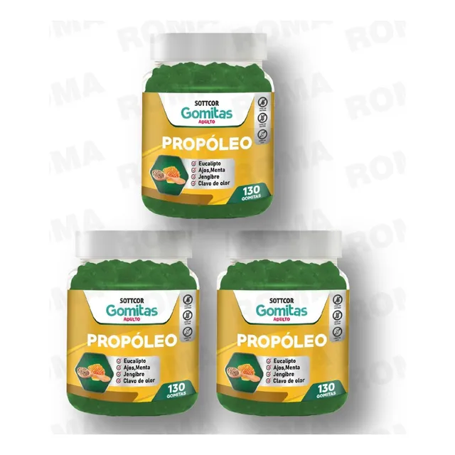 Pack 3 Gomitas Propóleo 390 Und Sottcor Labs