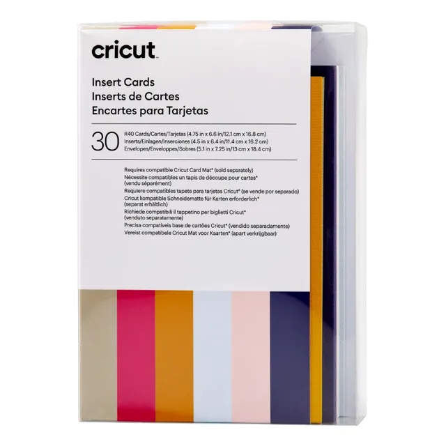 Cricut | Tarjetas Insertables Color Sensei | R40 | 30 Unid