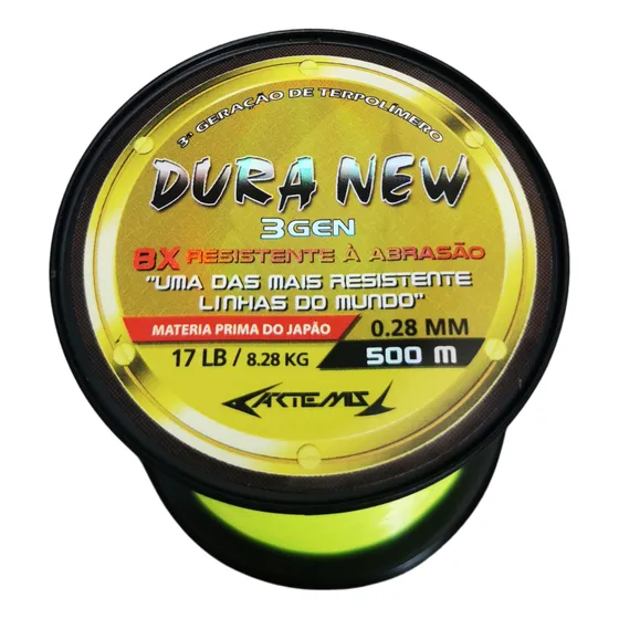 Linha Mono Para Pesca Duranew 500m 0,28mm Duranium 17lbs