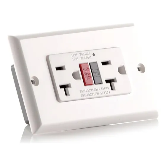Toma Corriente Doble Protección A Tierra Gfci 125v 20 Amp