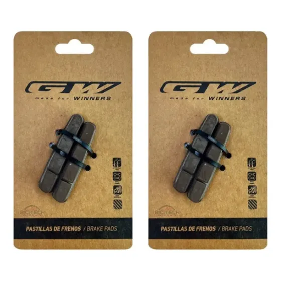 Zapatas Borrador Para Carbono (repuesto) Ruta Gw 2 Pares