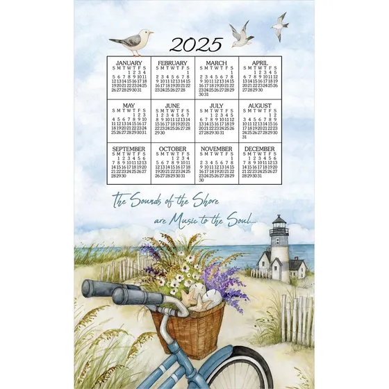 Kay Dee Designs Seashore Toalla Calendario 2025