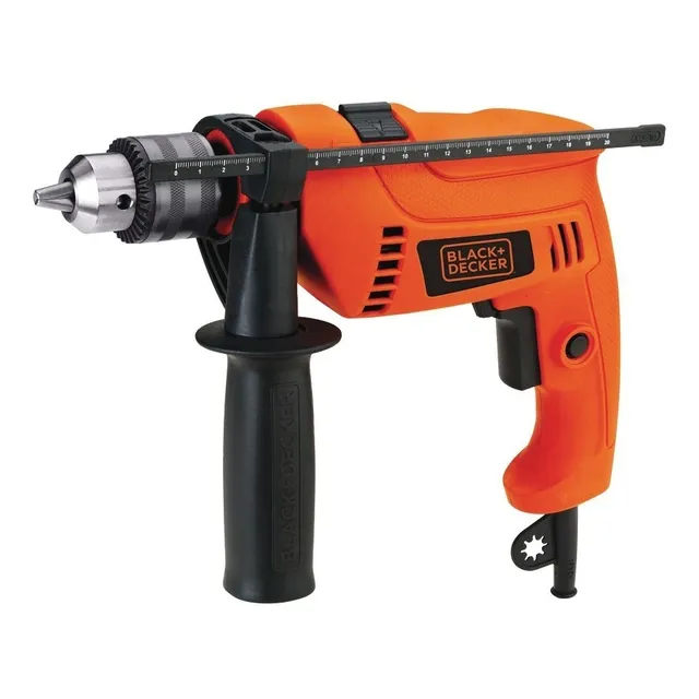 Taladro Percutor Black Decker 650w 13mm Vel Var Malet Hd650k