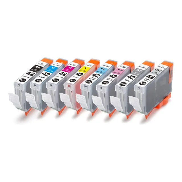 Kit 8 Tintas C-42 Compatible Con Pixma Pixma Pro-100/100s