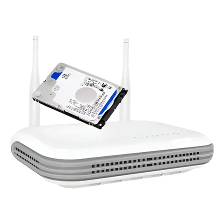 Nvr 8 Canais Gravador P/ Câmeras Ips Wi-fi Onvif Ssd Hd500gb 127/220v