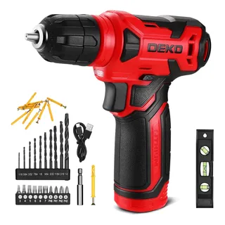 Taladro Inalámbrico Dekopro 8v Con 42 Piezas De Accesorios+l