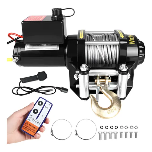 Joyfox K-697071 Guincho Elétrico 3000lb Para Quadriculo Jipe Barco