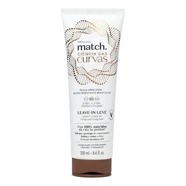 Leave-in Match Ciência Das Curvas 250 Ml - O Boticário