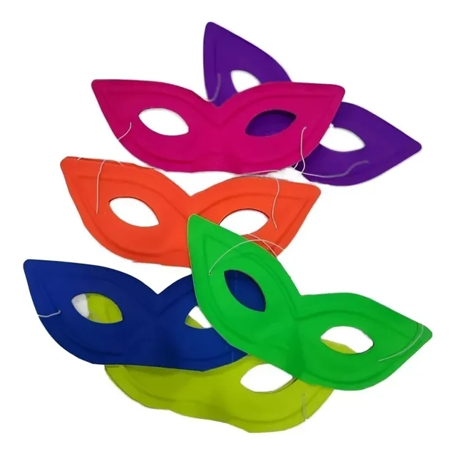 Antifaz Fluor Veneciano Pack 24 Antifaces Cotillon Carnaval