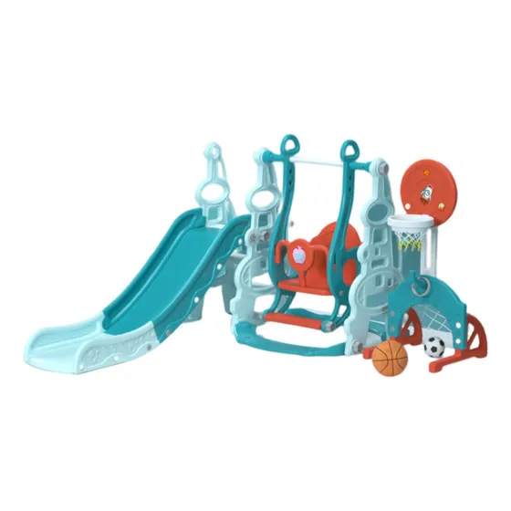 Juego Tobogan Infantil Resbalin Columpio Aro 5 En 1