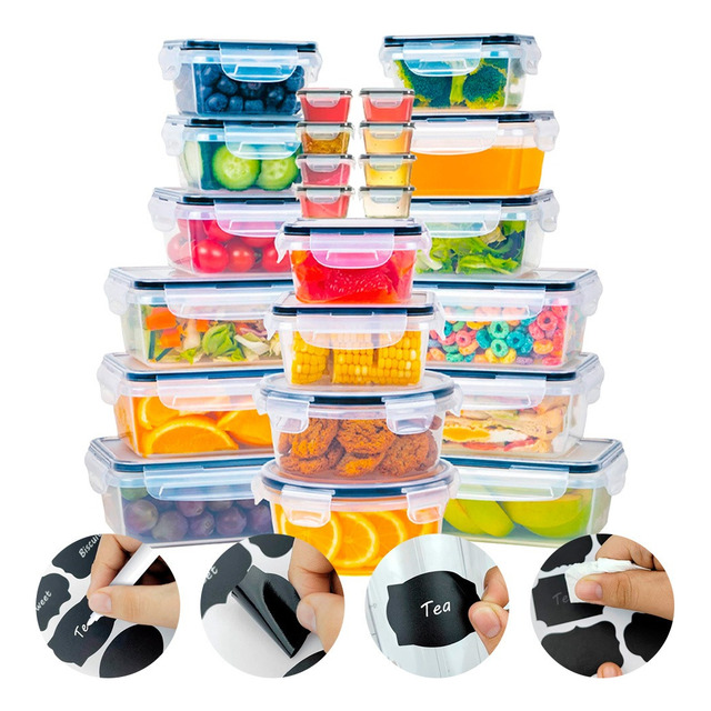 Conjunto 24 Potes Herméticos Croix Empilhavel Tampa E Trava! Cor Transparente Conjunto 24 Potes Herméticos Croix Empilhavel Tampa E Trava! Cor Transparente