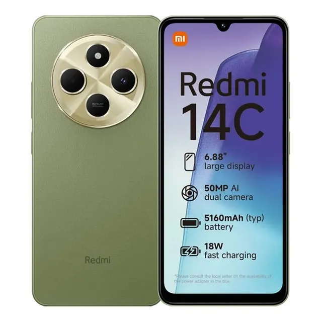 Celular Redmi 14c 4ram/256gb Android 14 Cámara 50mpx Verde