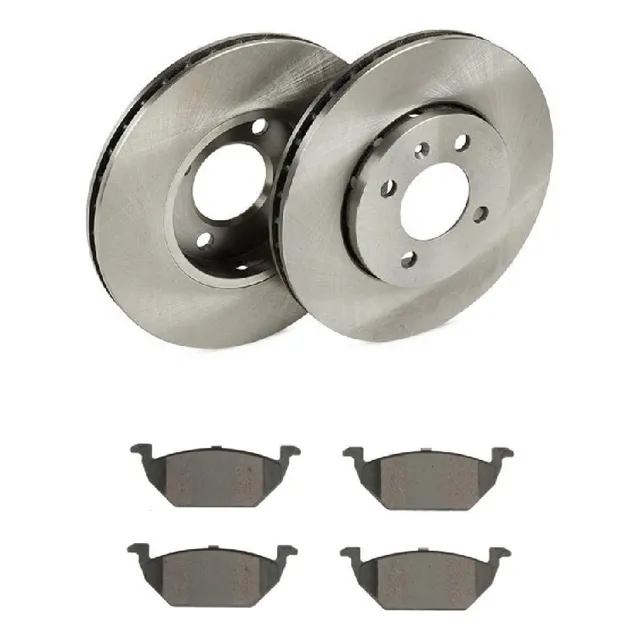 Kit De Discos + Pastillas De Freno Vw Gol Saveiro Voyage 1.6