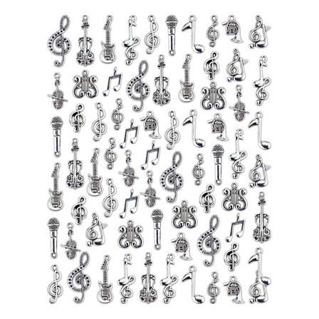 Dijes Instrumentos Musicales Bijou Pulseras Plateados X70u Dijes Instrumentos Musicales Bijou Pulseras Plateados X70u