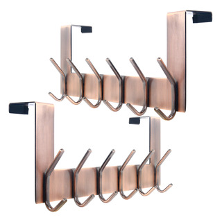 Pack De Ganchos Para Puerta Acero Inoxidable - Cobre Pack De Ganchos Para Puerta Acero Inoxidable - Cobre